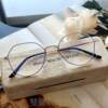 New anti-blue light radiation glasses for myopia women, Korean style brain eye frame style, flat light protection men's eyeglasses