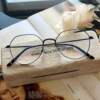 New anti-blue light radiation glasses for myopia women, Korean style brain eye frame style, flat light protection men's eyeglasses