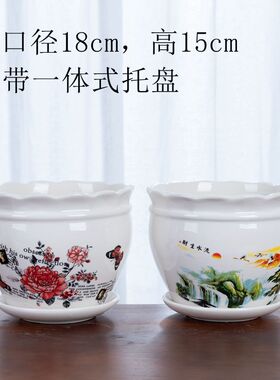 新疆包邮花盆大号陶瓷带