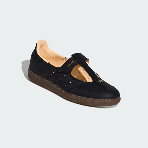 adidas阿迪达斯三叶草中性SAMBA JANE W运动休闲鞋玛丽珍鞋KJ3970 - 图1
