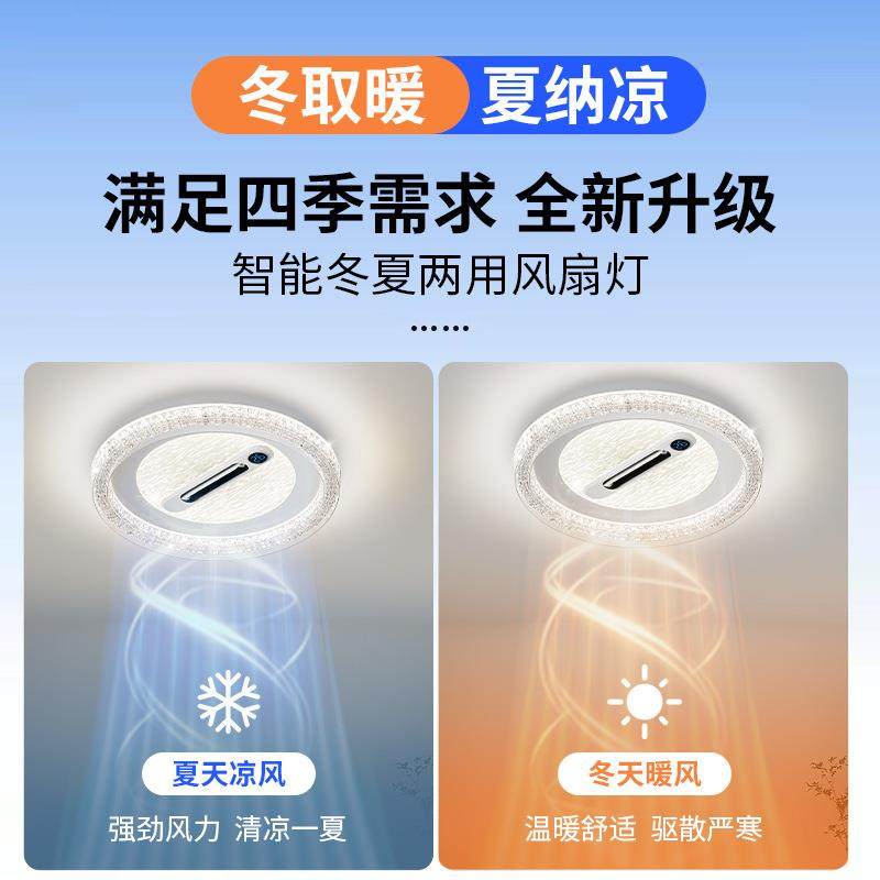 2025新款客厅风扇灯现代简约全光谱护眼吸顶灯冷暖数显款中山灯具,淘宝优惠券,粉丝福利购,淘宝优惠卷