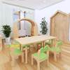 Chikoduo Kindergarten Tables and Chairs Toddler Learning Table Creative Design Classroom Combination Children's Furniture Model Room Tables and Chairs