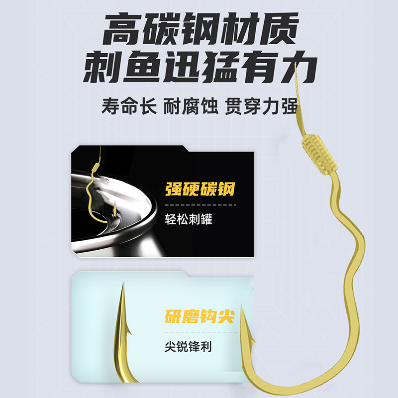 溪流钓线组小物白条石斑鳑鲏三粒漂鱼线鱼钩七星漂翻转钩自动金袖 - 图0