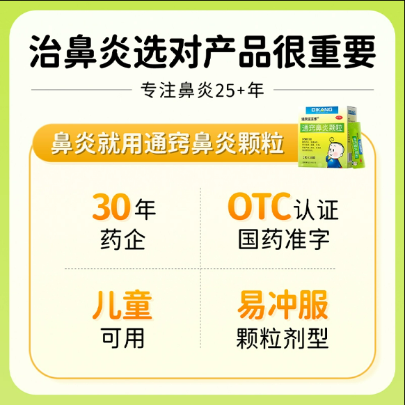通窍鼻炎颗粒正品片鼻炎专用特效药过敏药喷雾剂鼻窦炎口服液儿童