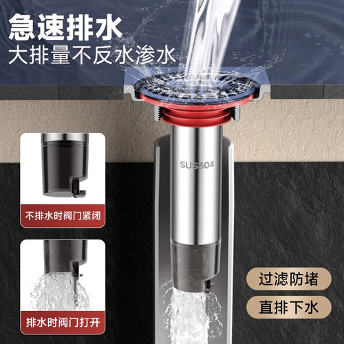 下水道断层加长地漏内芯防臭延长管不锈钢卫生间防虫漏水壹品印象 - 图2