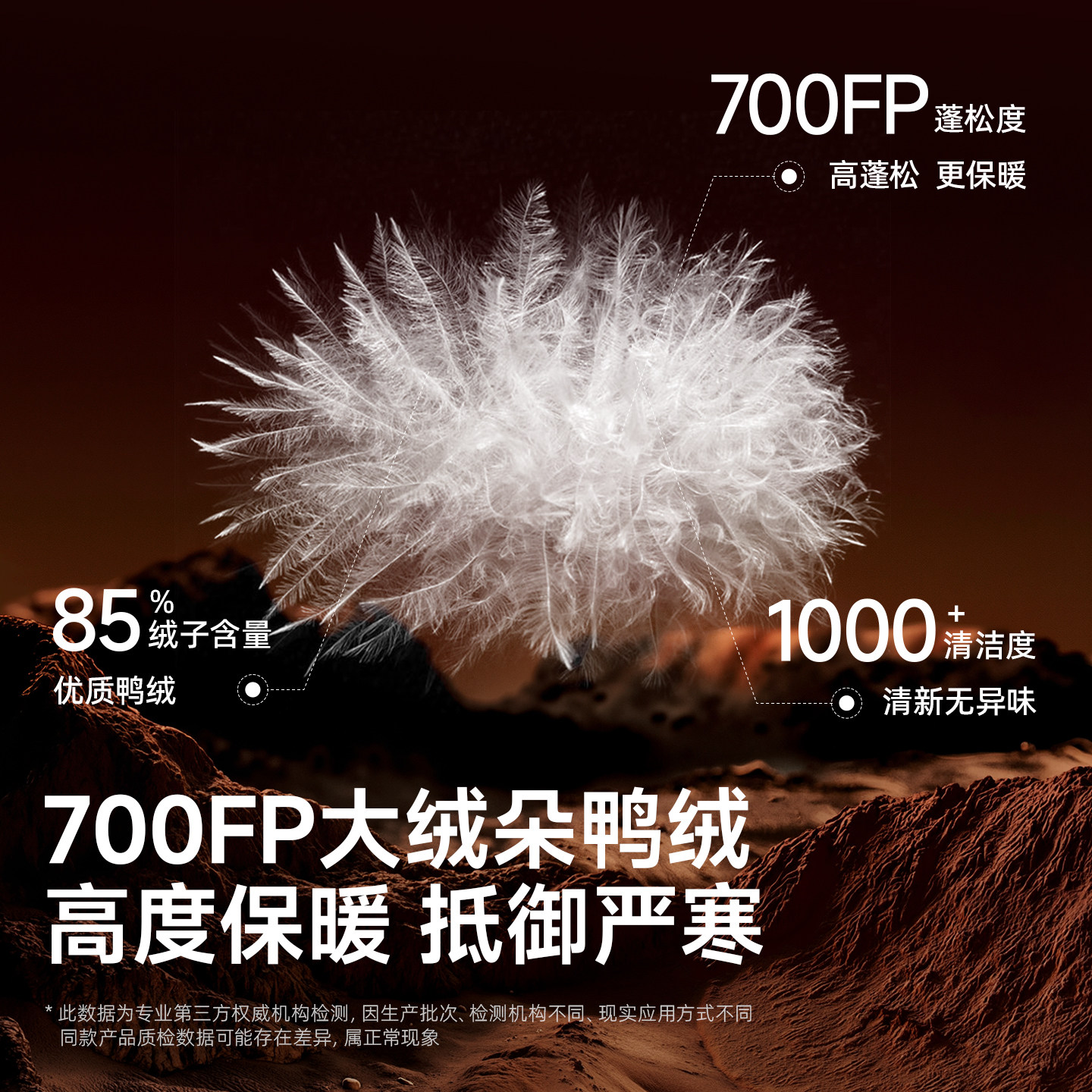 企鹅联名骆驼热能羽绒服女2024秋冬新款户外极寒肯豆风短款面包服