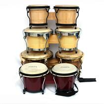 Alf heaven and earth Childrens musical instrument gilded Bongo drums beginners hand drum woody young