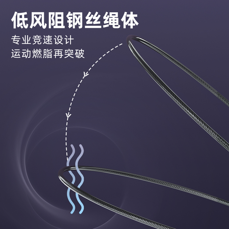 钢丝跳绳儿童小学中考专用成人比赛考试减肥运动燃脂负重竞速绳子