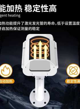 激光雪深传感器高精度户外雪量雪深雪厚自动监测仪激光雪深变送器