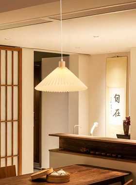 餐厅吊灯现代简约饭厅餐桌灯日式原木风吧台灯家用单头餐厅灯521L