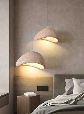 餐厅吊灯日式侘寂风单头吧台灯民宿样板间导台灯店铺商用复古灯具