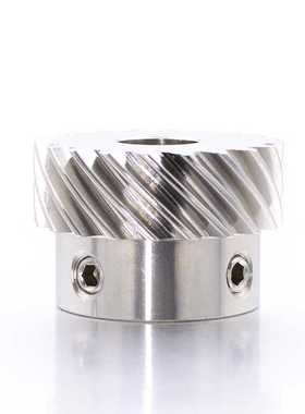 304不锈钢斜齿轮 1模/1.5模 45度交错轴螺旋齿轮 13齿/15齿/20齿