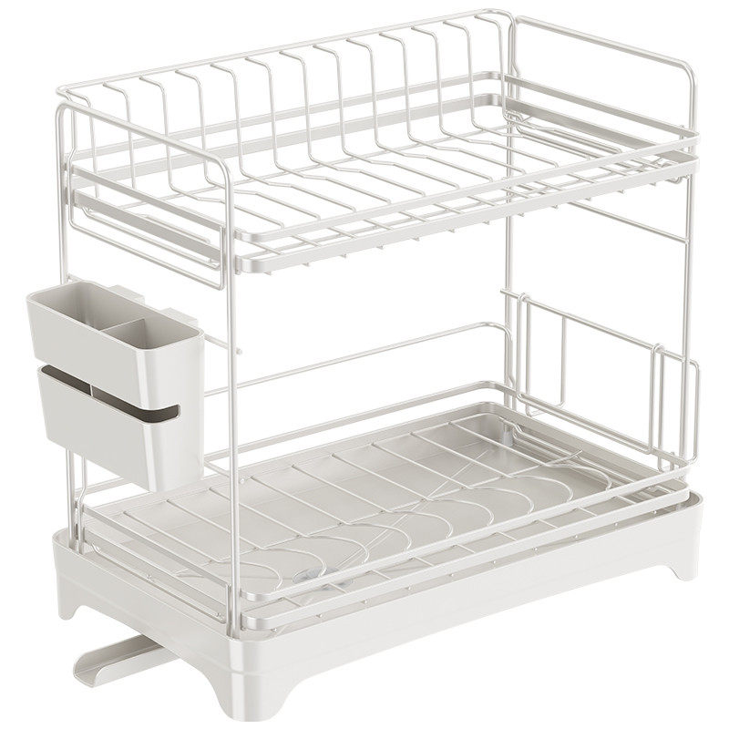 御仕家碗碟收纳架沥水篮碗架碗盘碗筷放碗盘子双层新款厨房置物架,淘宝优惠券,粉丝福利购,淘宝优惠卷