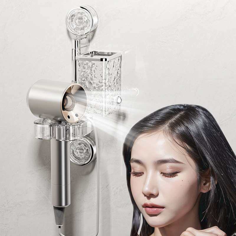 吸盘吹风机架置物架卫生间浴室免打孔旋转懒人支架收纳挂架风筒架,淘宝优惠券,粉丝福利购,淘宝优惠卷