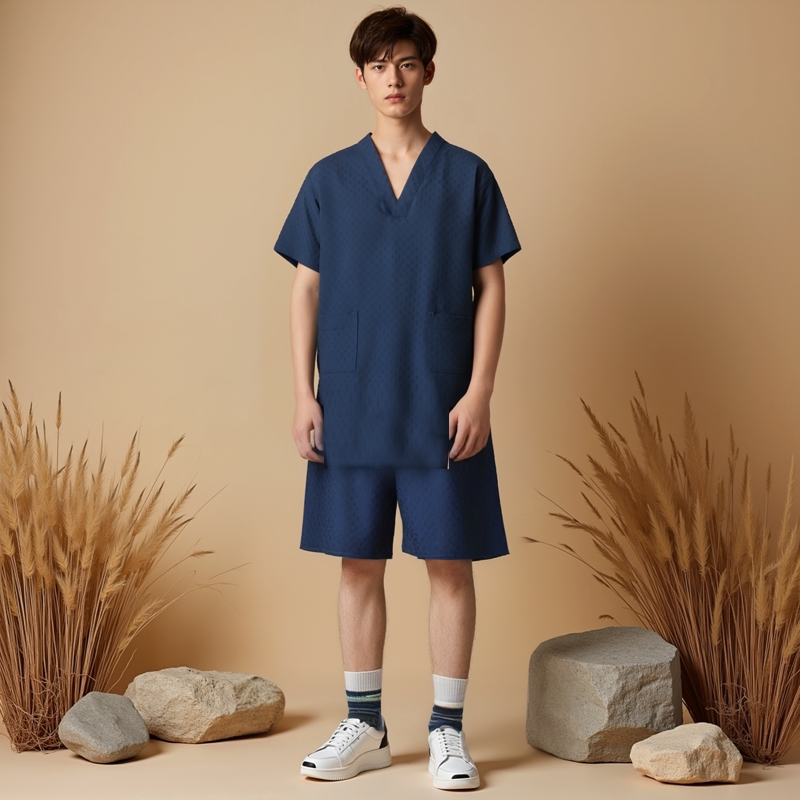 高档汗蒸服男温泉浴袍足浴店客人睡衣洗浴中心汤泉A按摩桑拿服,淘宝优惠券,粉丝福利购,淘宝优惠卷