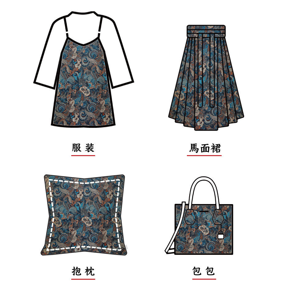 国风绸缎古装汉服蝴蝶色织布料古典童装香囊中式口金包提花面料,淘宝优惠券,粉丝福利购,淘宝优惠卷