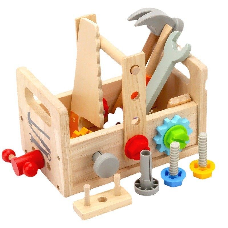 儿童趣手提工具篮儿童过家家拧螺丝拆组装修理益智工具箱玩具,淘宝优惠券,粉丝福利购,淘宝优惠卷