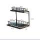 Lower sink double pull cabinet built-in rack kitchen storage kitchen utensils place pull rack countertop multi-layer seasoning rack
