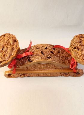 桃木如意各种精雕尺寸台式桃木如意摆件