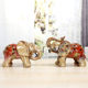 Factory direct supply ceramic ornaments Southeast Asian ceramic gifts elephant home TV cabinet elephant ornaments crafts