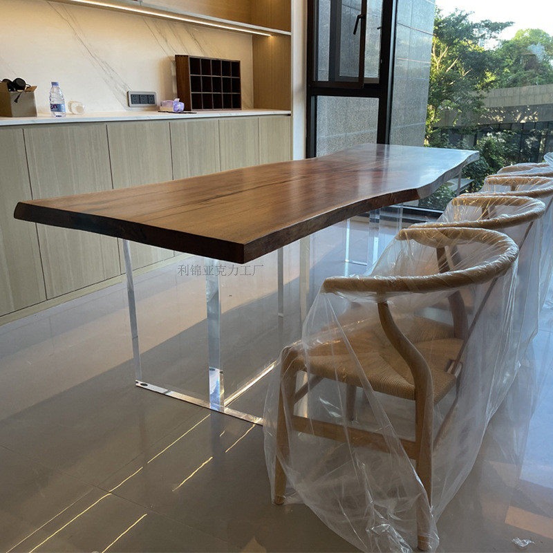 亚克力桌脚亚克力悬浮桌腿柜书桌茶几实木大板岩沙发树脂水晶岛台,淘宝优惠券,粉丝福利购,淘宝优惠卷