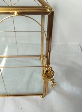 玻璃花房婚礼酒店家居卡片微景观摆件客厅红包收纳盒