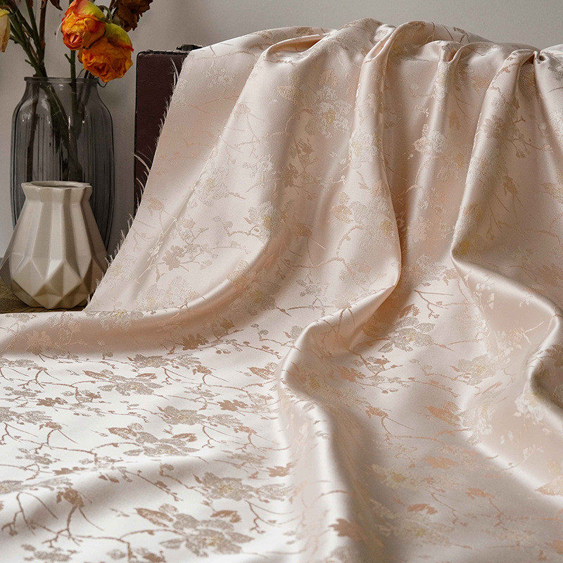 春夏花枝汉服旗袍提花绸缎装饰布古风连衣裙色织小吊带素雅面料,淘宝优惠券,粉丝福利购,淘宝优惠卷