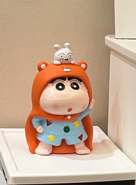 睡衣蜡笔小新摆件客厅桌面玄关装饰电视柜家居好物可爱创意手办