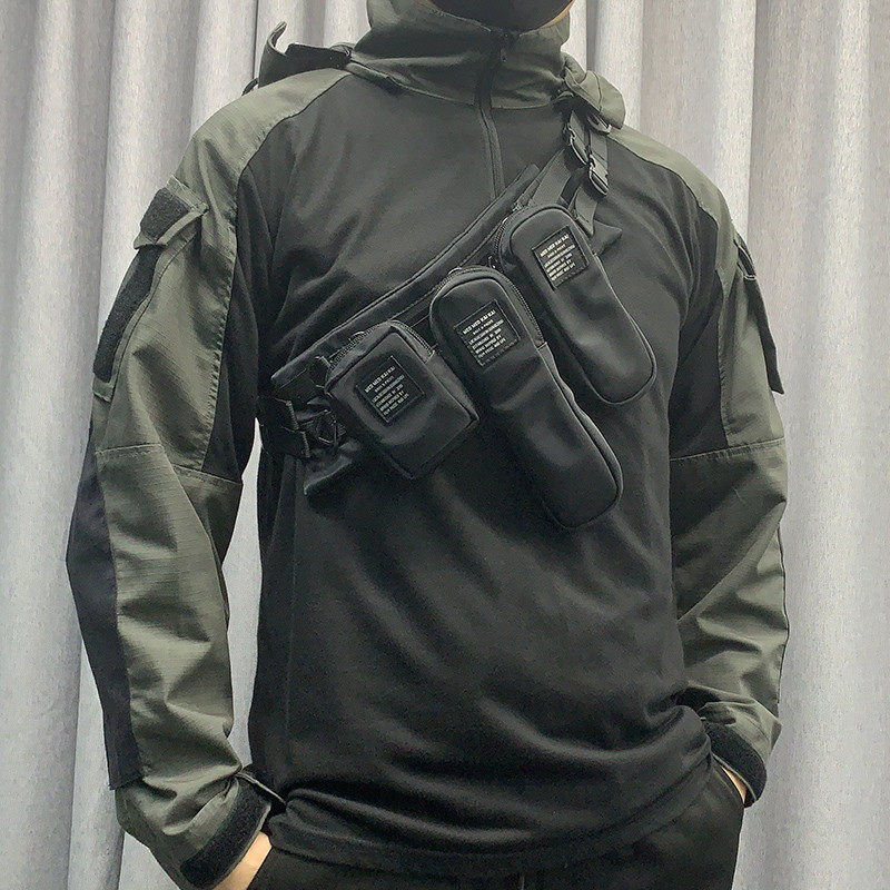 机能风腰包模块战术胸包胸挂配饰多功能男士防盗斜挎手机包手机袋,淘宝优惠券,粉丝福利购,淘宝优惠卷