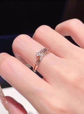 《西柚氧》925纯银戒指女心愿流星ins小众设计高级感新款轻奢指环