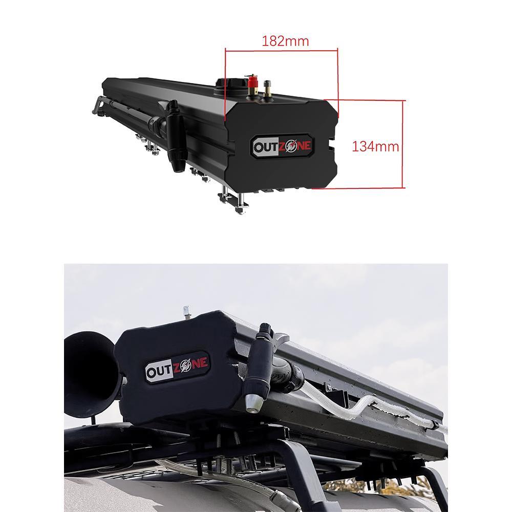 车顶加压水箱户外越野汽车载储水桶自驾游太阳能洗澡行李架水箱 - 图2