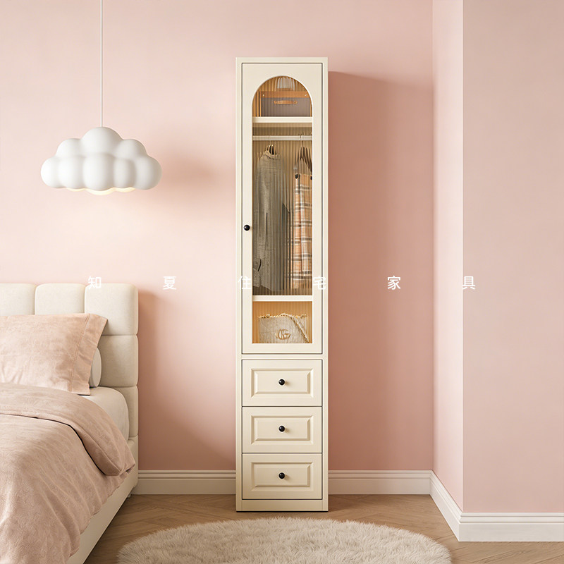 奶油风家用钢制衣柜卧室儿童大容量衣柜铁艺储物柜铁皮大衣橱,淘宝优惠券,粉丝福利购,淘宝优惠卷