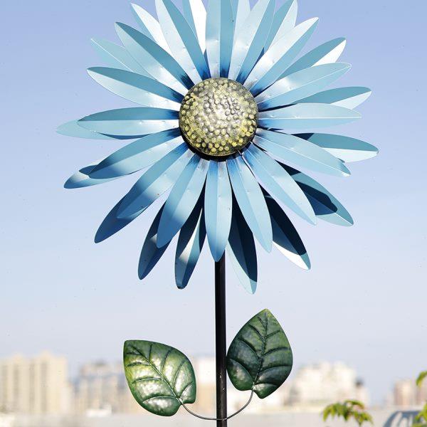 北欧风铁艺风车户外花园装饰旋转庭院别墅幼儿园创意造景摆件 - 图3