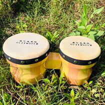 Kindergarten Orff instrumental practice drum woody conjoined drum trumpet Bongo drums 5