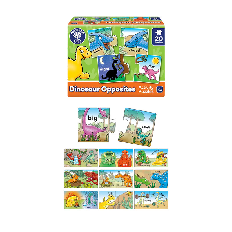 Orchard Toys恐龙对比拼图 儿童拼图启蒙益智桌游亲子互动玩具,淘宝优惠券,粉丝福利购,淘宝优惠卷