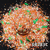 Flow Linen Glue Christmas Series Flash Sheet Color Hexagonal Christmas Tree Mixed Sparkling Pink Diy Make Mobile Phone Shell Material