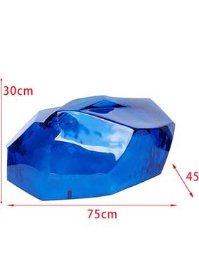 透明景观石摆件树脂雕塑酒店别墅会所大堂门厅室外水池落地装饰品