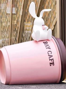 网红咖啡杯玻璃钢雕塑咖啡店门口商场打卡氛围感落地装饰大型摆件