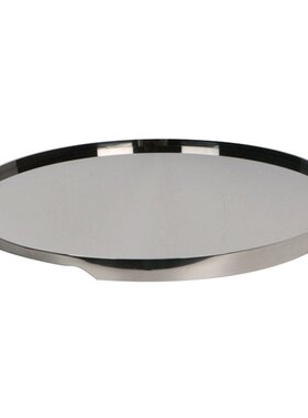 现代轻奢极简不锈钢方圆镜面托盘家用样板房装饰陈列高端收纳摆件