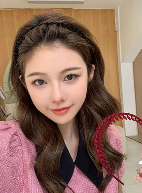 高级感洋气时尚波浪发箍碎发发卡
