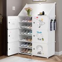 Shoe Rack Sub Easy Home Doorway Indoor Nice-Looking Containing God-Ware Dust-Proof Dorm Bedroom Rental House Plastic Shoe Cabinet