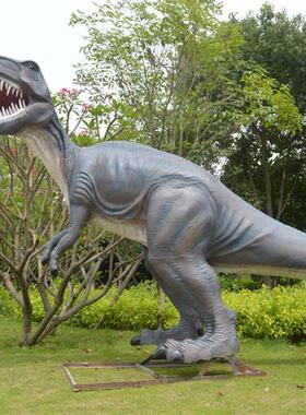 大型仿真恐龙雕塑模型玻璃钢户外霸王龙动物游乐公园景区装饰摆件