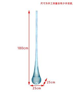 大型透明水滴雕塑吊饰酒店客厅玄关树脂水花摆件装饰工艺术品挂件