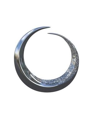 大型不锈钢雕塑定制户外凤凰海豚鹿鲸鱼兔圆环公园玻璃钢景观摆件