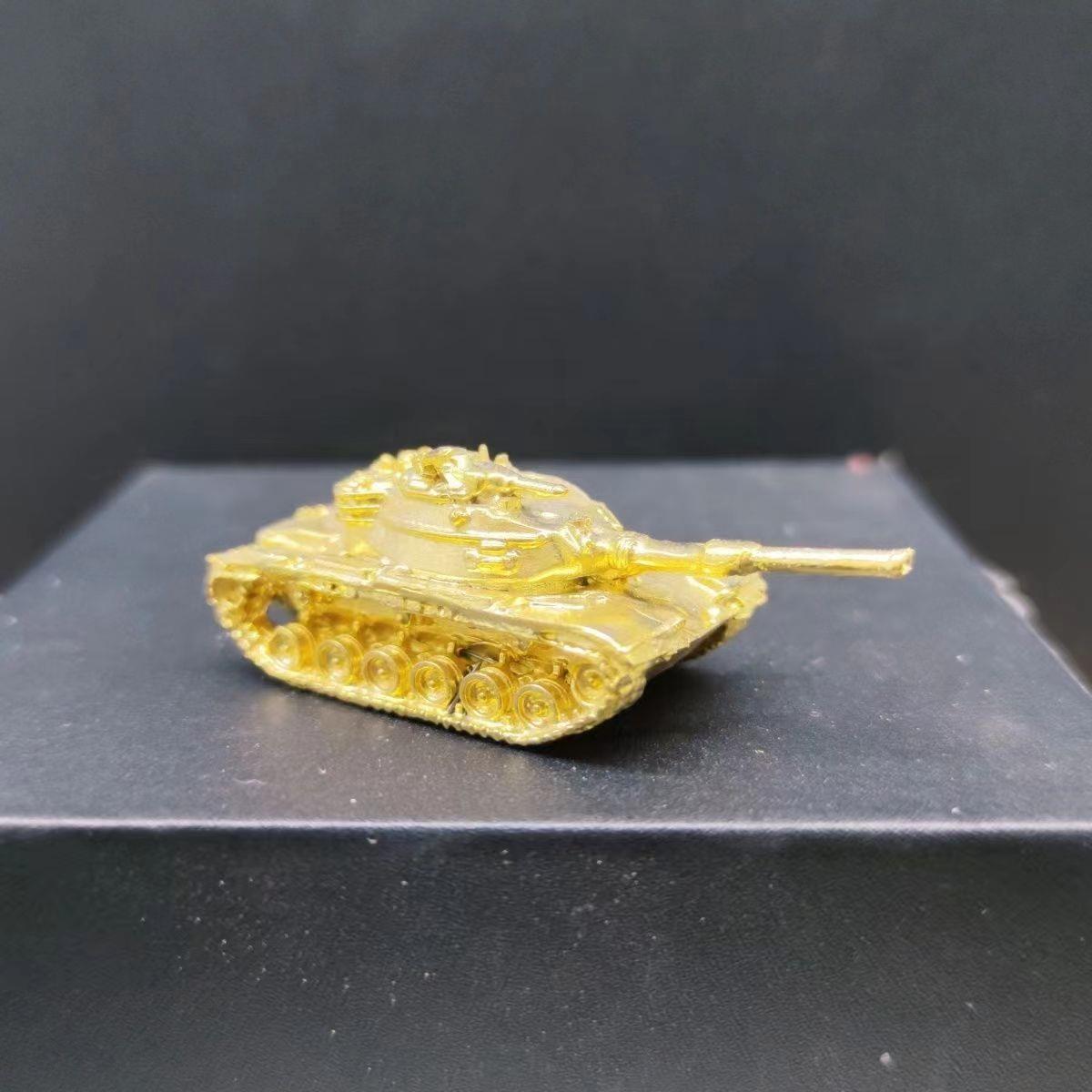 纯铜实心德国豹1A重型主战坦克1:72金属成品模型装饰图可着色 - 图1