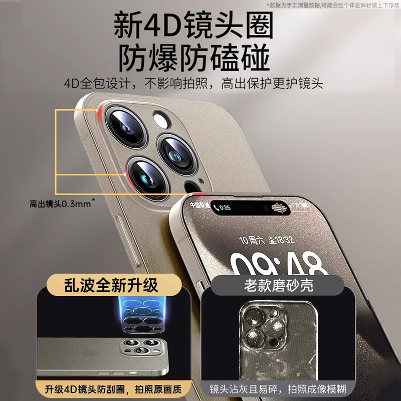 【冰感散热】适用iPhone15promax手机壳新款苹果13超薄透明14保护套防摔12plus磨砂高级11镜头全包xr散热por-图3