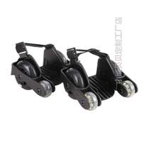 With Learning Four Wheels Children Wheel Skating Skate PU Starry Walking Shoe Wheel Shine Assisted Wind Fire Wheel Sliding Shoe Light Wheel