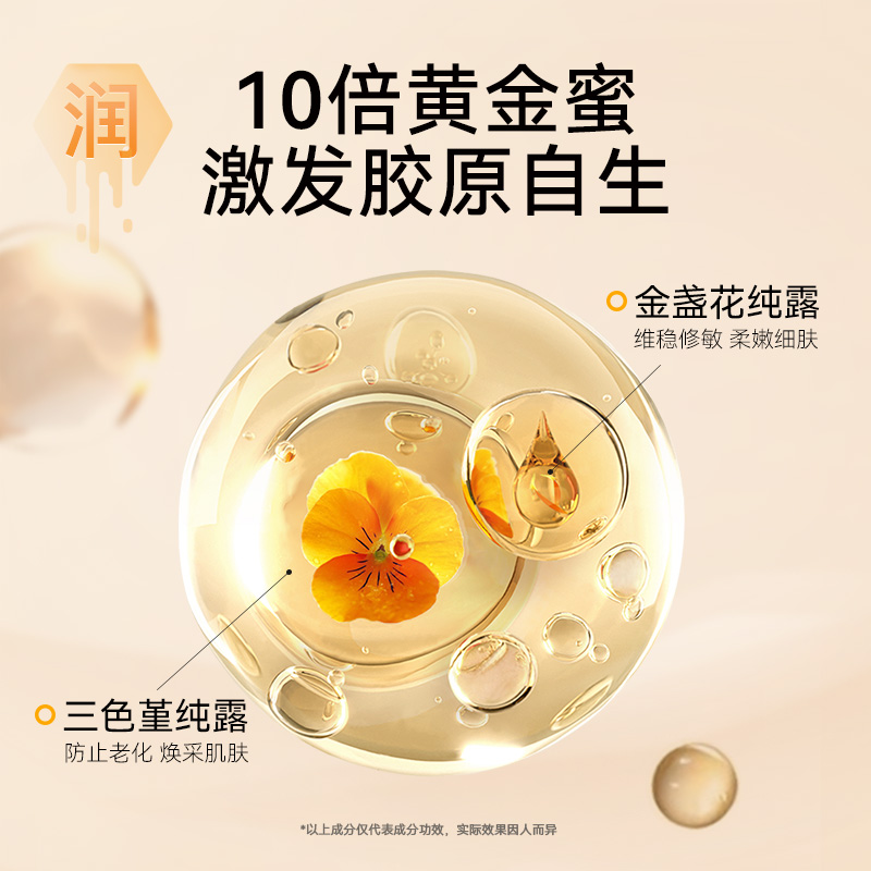【达人推荐】HONEYZIP黄金蜜胶原冻干面膜5片*2盒+黄春雨6片1盒