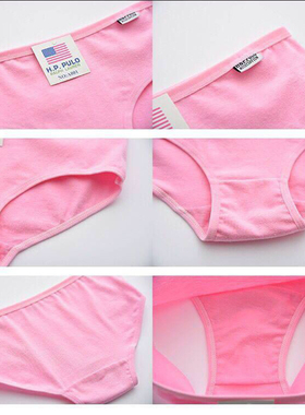 极速3Pcs/Set Candy Color Underwear Womens ComfortaVble High-