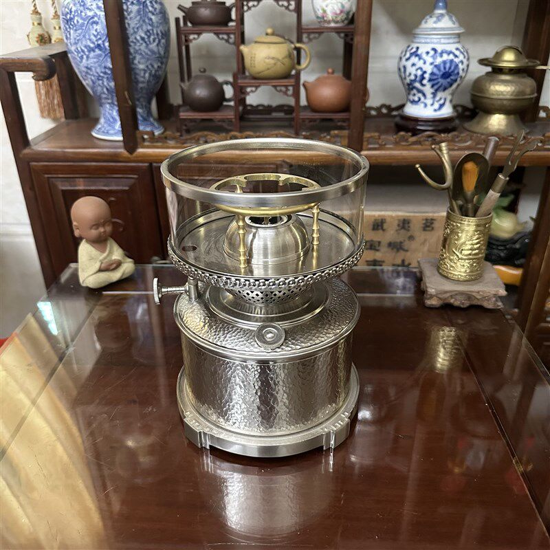 New style kerosene lamp air lamp tea stove retro old-fashioned butter tea lamp Chaoshan Kung V Fu tea set boiling water